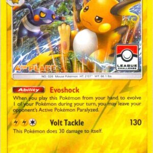 Raichu 41/147 (League Challenge) [4th Place] 041/147 Reverse Holofoil League & Championship Cards