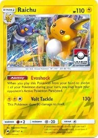 Raichu | 41/147 (League Challenge) [1st Place] | 041/147 | Reverse Holofoil | League & Championship Cards