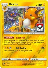 Raichu | 41/147 (League Challenge) [3rd Place] | 041/147 | Reverse Holofoil | League & Championship Cards