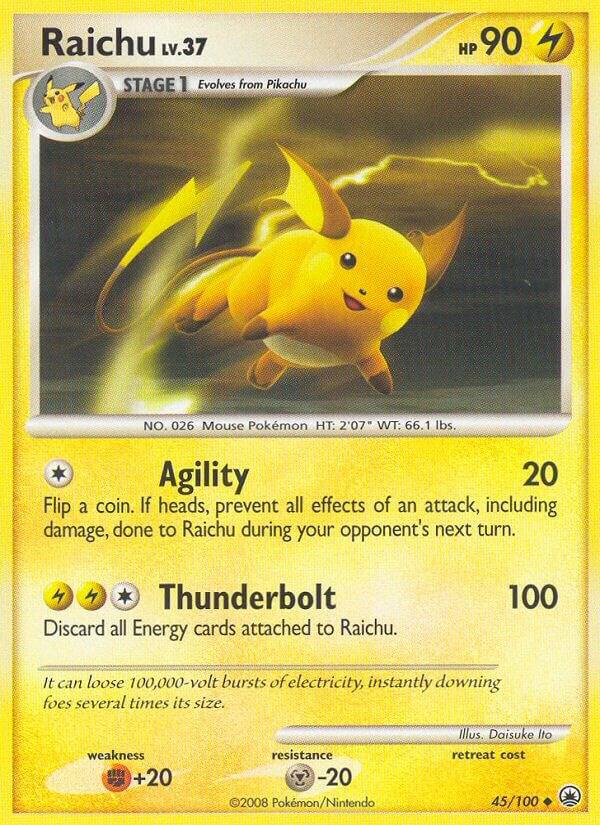 Raichu 45/100 Reverse Holofoil Majestic Dawn Raichu 45/100 Reverse Holofoil Majestic Dawn