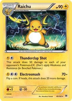 Raichu 49/162 (XY BREAKthrough) (Cracked Ice Holo) 049/162 Holofoil Deck Exclusives Raichu 49/162 (XY BREAKthrough) (Cracked Ice Holo) 049/162 Holofoil Deck Exclusives