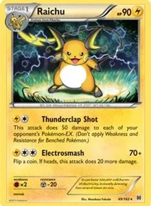 Raichu | 49/162 (XY BREAKthrough) (Cracked Ice Holo) | 049/162 | Holofoil | Deck Exclusives
