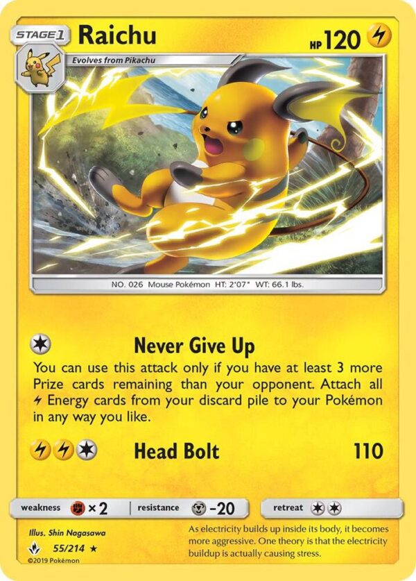 Raichu 55/214 Normal SM – Unbroken Bonds Raichu 55/214 Normal SM – Unbroken Bonds