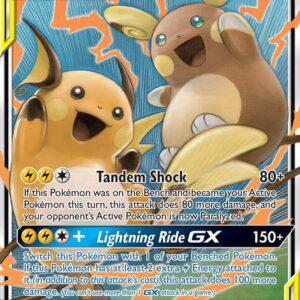 Raichu & Alolan Raichu GX 54/236 Holofoil SM – Unified Minds
