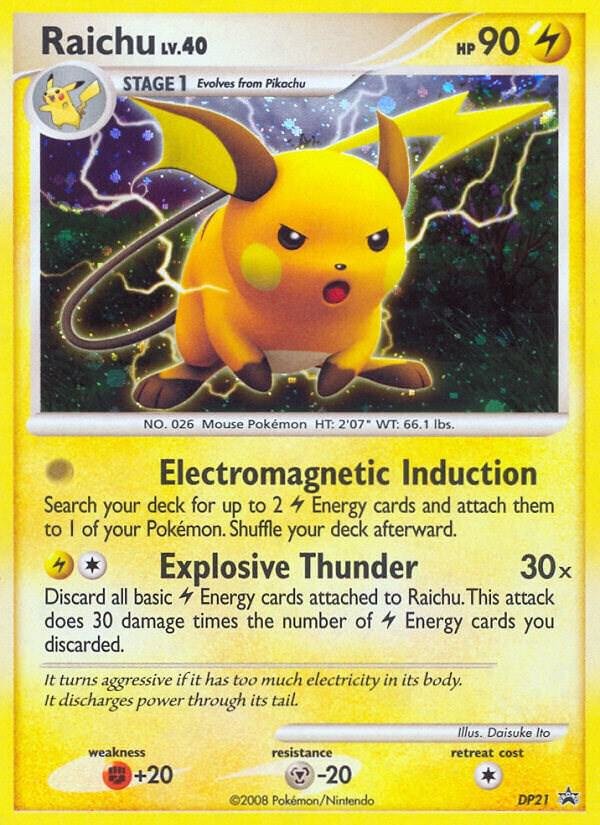 Raichu DP21 Holofoil Diamond and Pearl Promos Raichu DP21 Holofoil Diamond and Pearl Promos