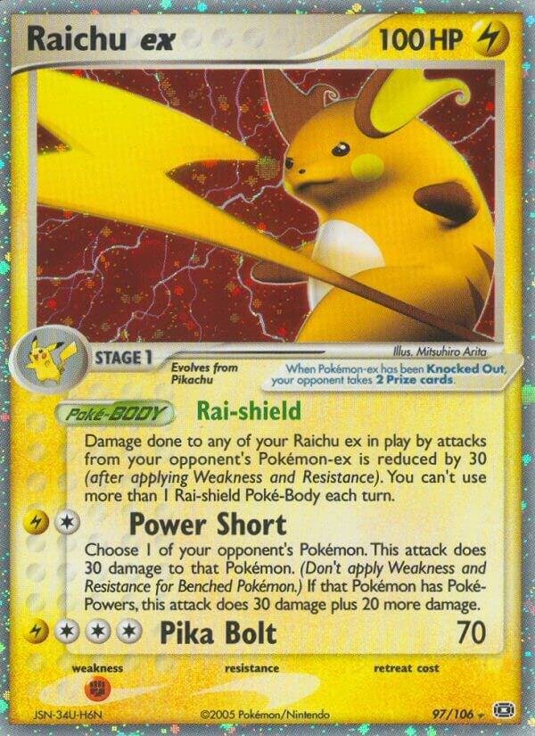 Raichu ex 97/106 Holofoil Emerald
