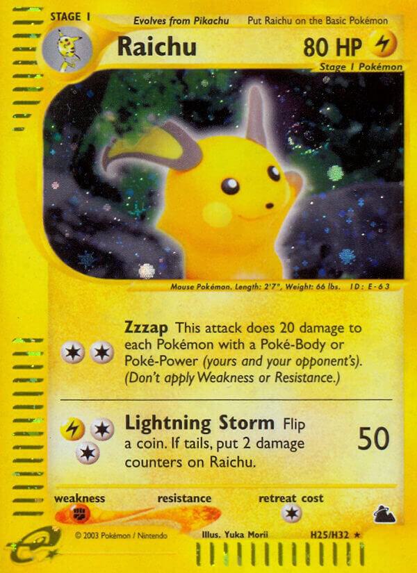 Raichu (H25) H25/H32 Holofoil Skyridge
