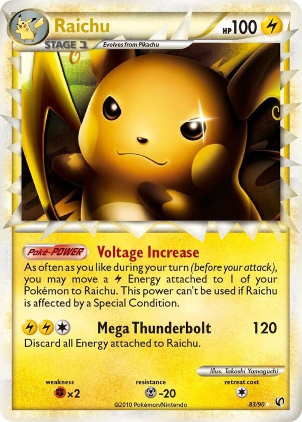 Raichu (Prime) 83/90 Holofoil Undaunted Raichu (Prime) 83/90 Holofoil Undaunted