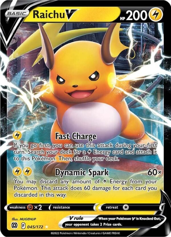 Raichu V 045/172 Holofoil SWSH09: Brilliant Stars Raichu V 045/172 Holofoil SWSH09: Brilliant Stars