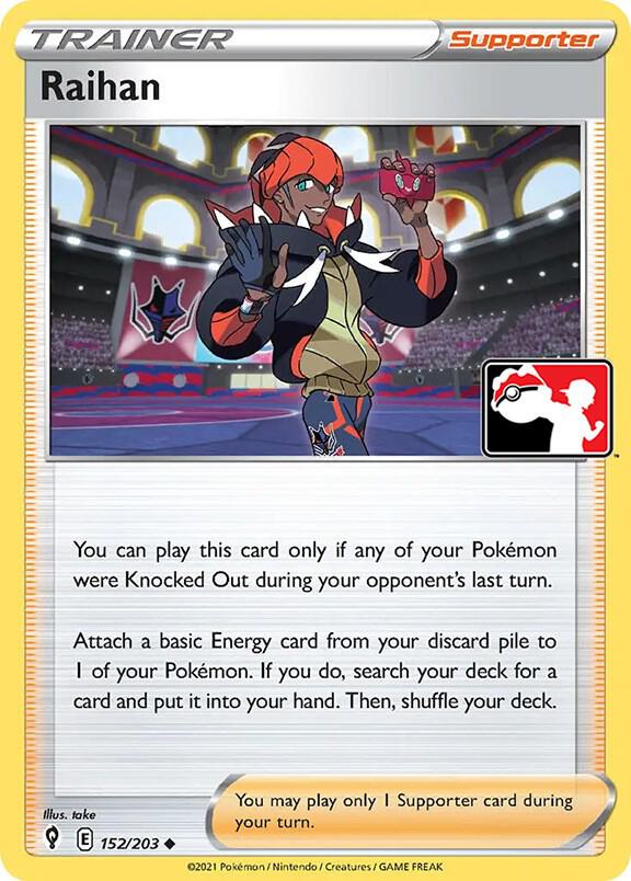 Raihan 152/203 Holofoil Prize Pack Series Cards