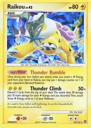 Raikou 16/132 (Cracked Ice Holo) 016/132 Holofoil Miscellaneous Cards & Products
