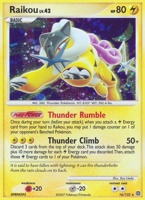 Raikou 16/132 Reverse Holofoil Secret Wonders