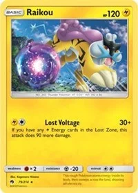 Raikou | 79/214 (SM Lost Thunder) | 079/214 | Holofoil | Deck Exclusives