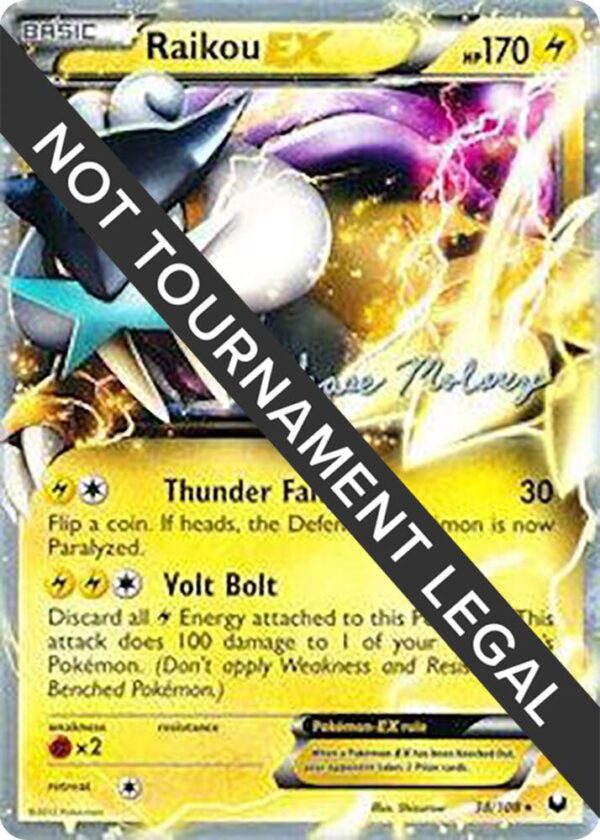 Raikou EX 2012 (Chase Moloney) 38/108 Normal World Championship Decks