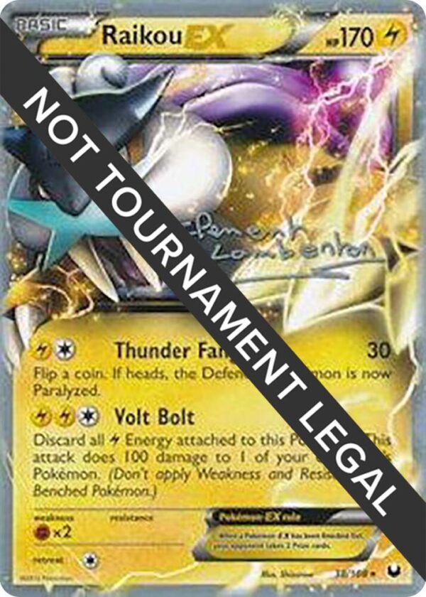 Raikou EX 2013 (Clement Lamberton) 38/108 Normal World Championship Decks