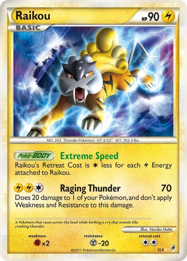 Raikou (Shiny) SL9 Holofoil Call of Legends Raikou (Shiny) SL9 Holofoil Call of Legends