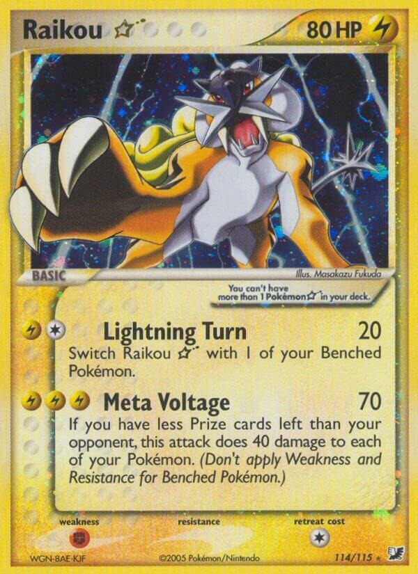 Raikou Star 114/115 Holofoil Unseen Forces Raikou Star 114/115 Holofoil Unseen Forces