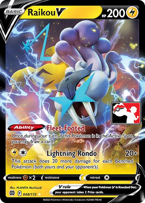 Raikou V 048/172 Holofoil Prize Pack Series Cards