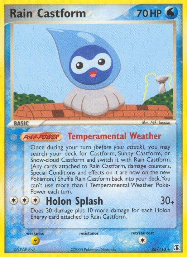 Rain Castform 26/113 Normal Delta Species Rain Castform 26/113 Normal Delta Species
