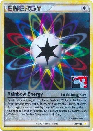 Rainbow Energy 104/123 (League Promo) Reverse Holofoil League & Championship Cards
