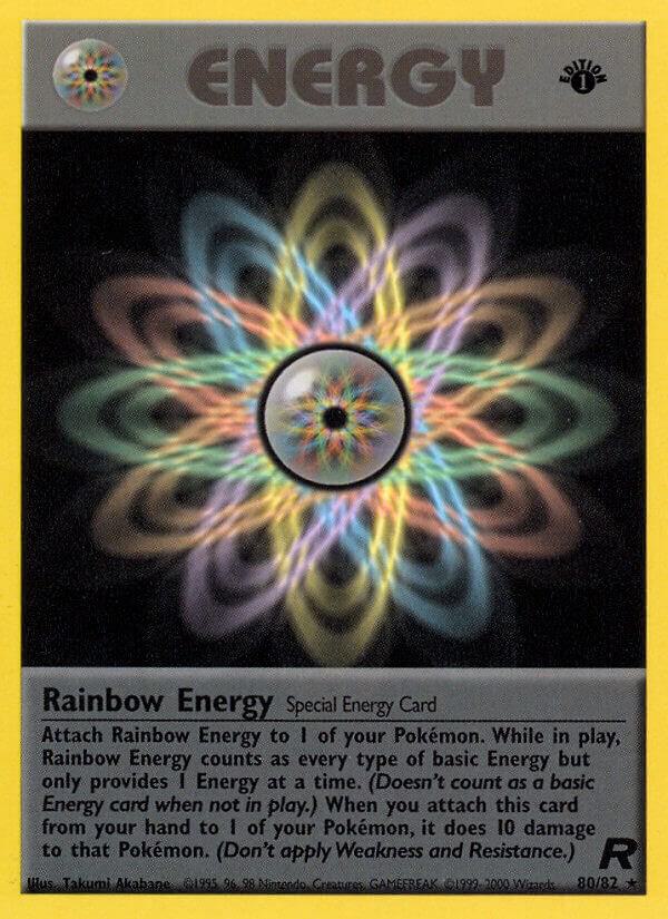 Rainbow Energy (80) 80/82 Unlimited Team Rocket Rainbow Energy (80) 80/82 Unlimited Team Rocket
