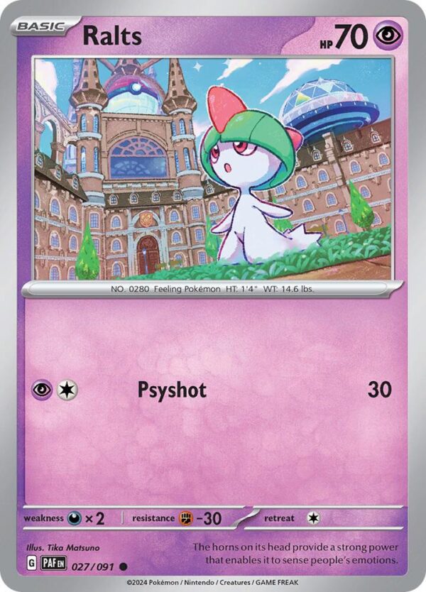 Ralts 027/091 Normal SV: Paldean Fates