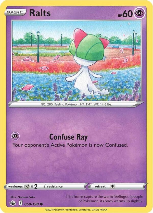Ralts 059/198 Reverse Holofoil SWSH06: Chilling Reign