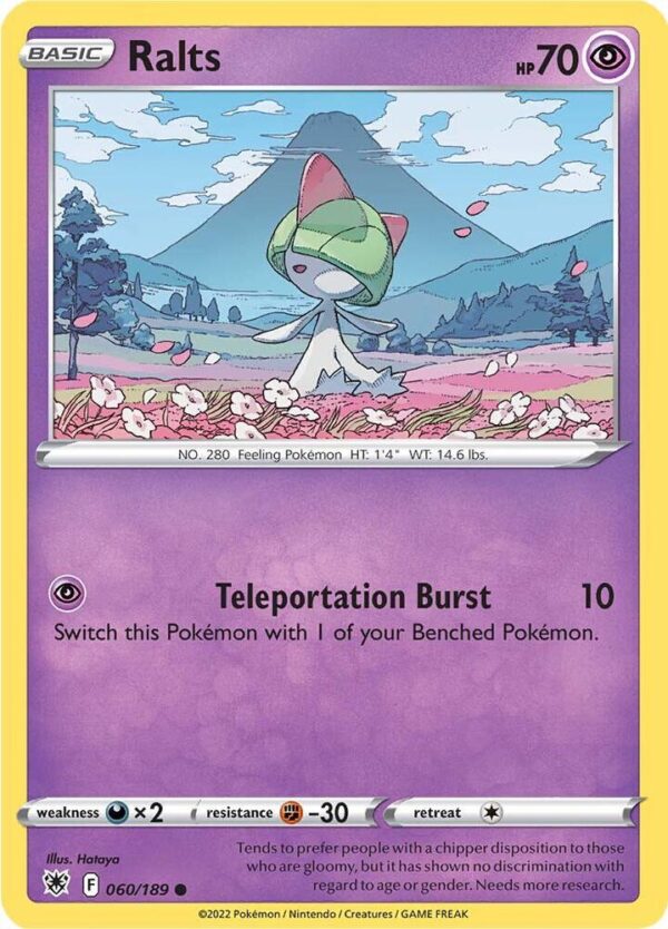 Ralts 060/189 Normal SWSH10: Astral Radiance Ralts 060/189 Normal SWSH10: Astral Radiance
