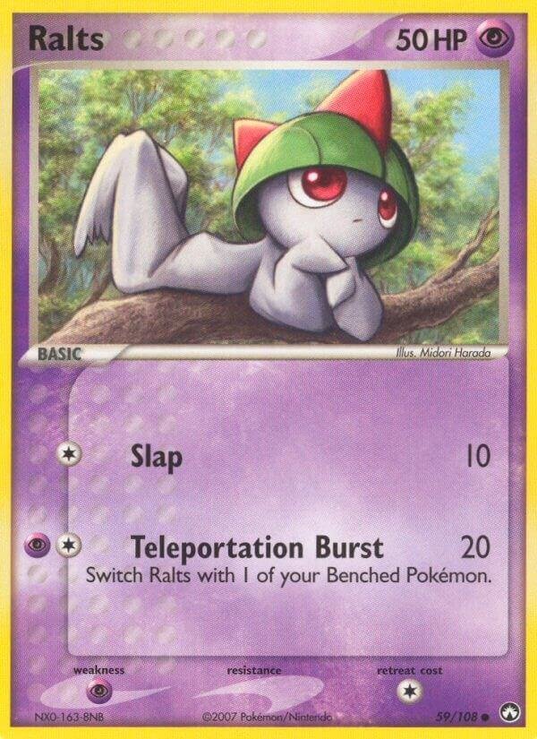 Ralts 59/108 Reverse Holofoil Power Keepers