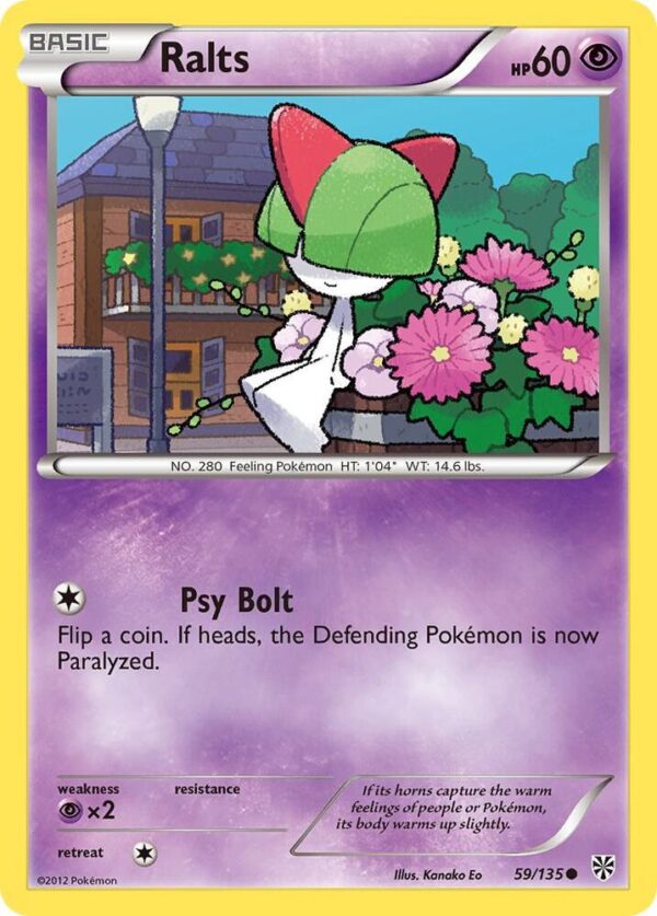 Ralts 59/135 Reverse Holofoil Plasma Storm Ralts 59/135 Reverse Holofoil Plasma Storm
