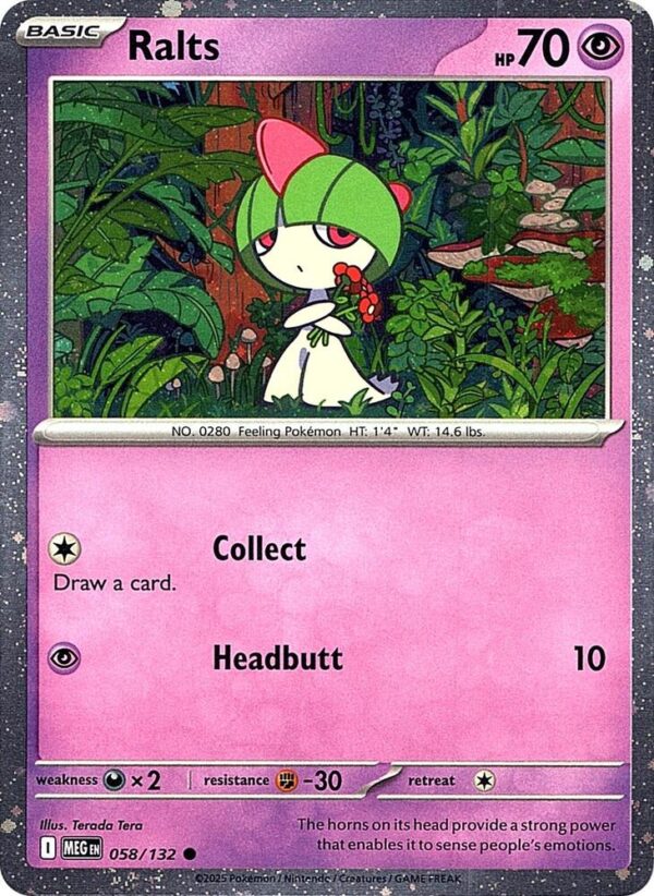 Ralts (Cosmos Holo) 058/132 Holofoil Miscellaneous Cards & Products