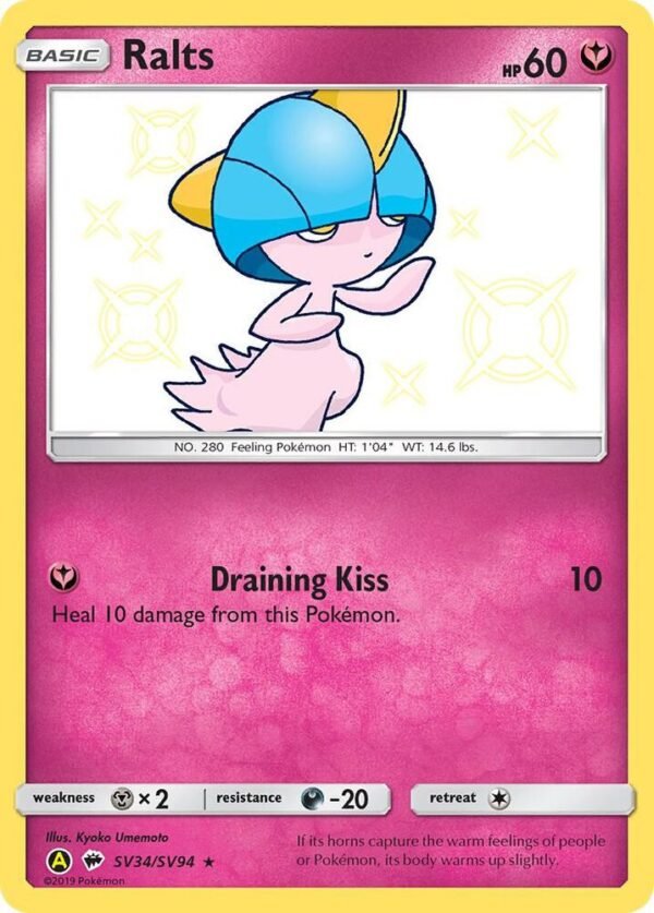 Ralts SV34/SV94 Holofoil Hidden Fates: Shiny Vault