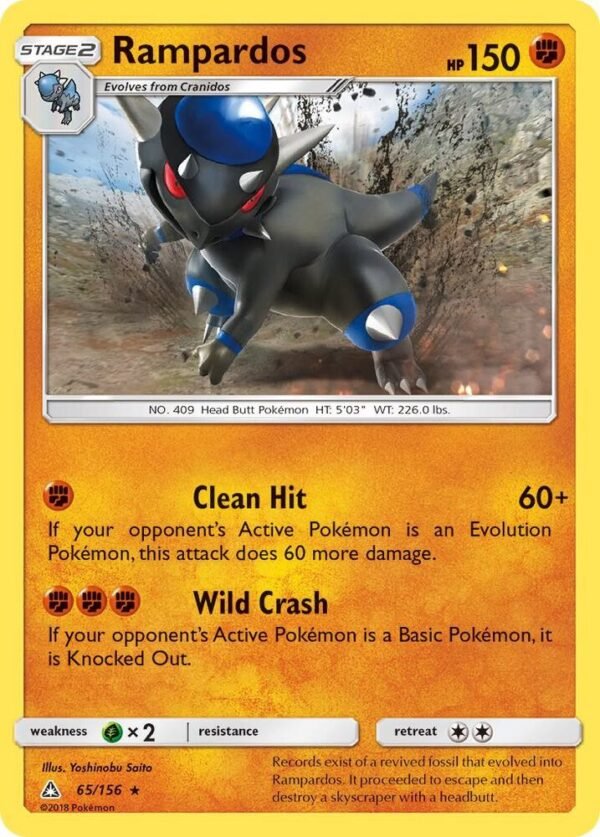 Rampardos 65/156 Reverse Holofoil SM – Ultra Prism