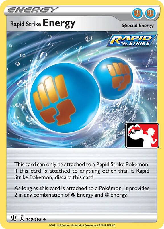 Rapid Strike Energy 140/163 Holofoil Prize Pack Series Cards