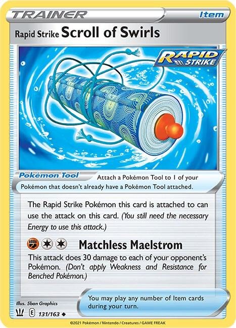 Rapid Strike Scroll of Swirls 131/163 Normal SWSH05: Battle Styles