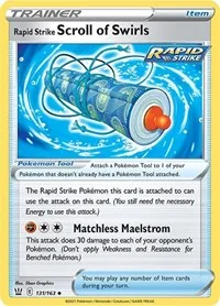 Rapid Strike Scroll of Swirls | 131/163 | Reverse Holofoil | SWSH05: Battle Styles Rapid Strike Scroll of Swirls | 131/163 | Reverse Holofoil | SWSH05: Battle Styles