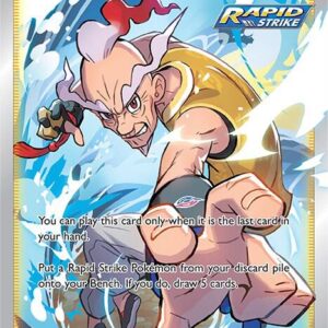Rapid Strike Style Mustard (Full Art) 162/163 Holofoil SWSH05: Battle Styles Rapid Strike Style Mustard (Full Art) 162/163 Holofoil SWSH05: Battle Styles