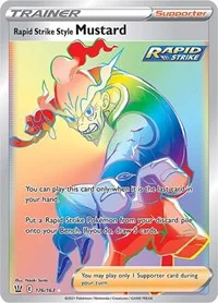 Rapid Strike Style Mustard (Secret) | 176/163 | Holofoil | SWSH05: Battle Styles