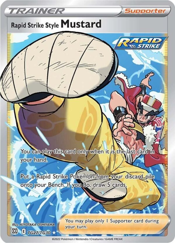 Rapid Strike Style Mustard TG27/TG30 Holofoil SWSH09: Brilliant Stars Trainer Gallery Rapid Strike Style Mustard TG27/TG30 Holofoil SWSH09: Brilliant Stars Trainer Gallery