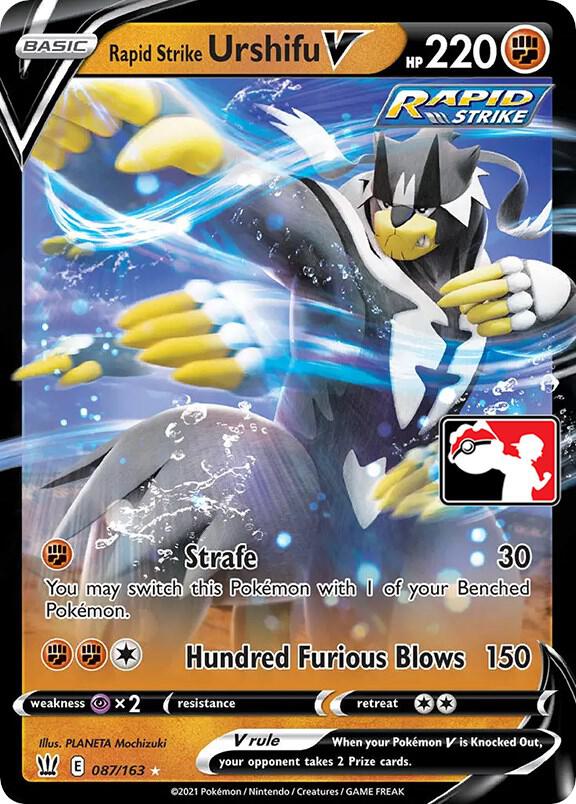Rapid Strike Urshifu V 087/163 Holofoil Prize Pack Series Cards