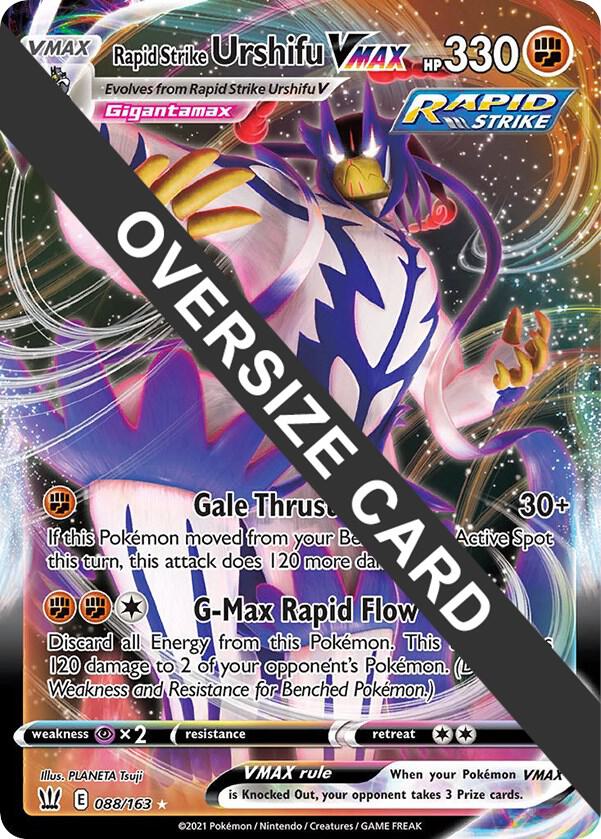 Rapid Strike Urshifu VMAX 088/163 Holofoil Jumbo Cards Rapid Strike Urshifu VMAX 088/163 Holofoil Jumbo Cards