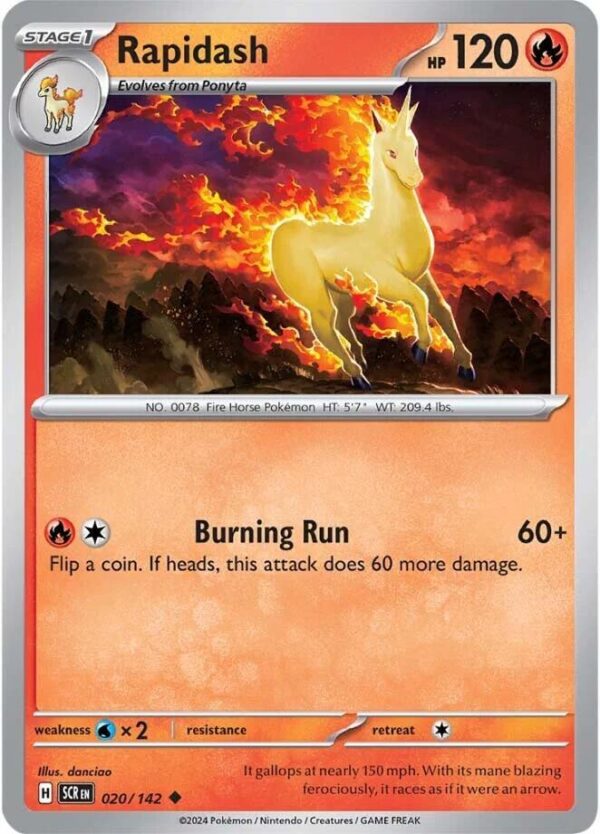 Rapidash 020/142 Normal SV07: Stellar Crown Rapidash 020/142 Normal SV07: Stellar Crown