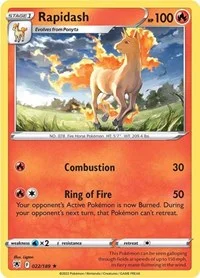 Rapidash | 022/189 | Reverse Holofoil | SWSH10: Astral Radiance