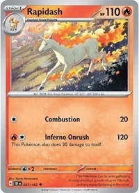 Rapidash | 027/162 | Reverse Holofoil | SV05: Temporal Forces Rapidash | 027/162 | Reverse Holofoil | SV05: Temporal Forces