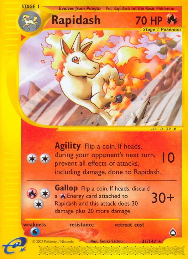 Rapidash 031/147 Reverse Holofoil Aquapolis