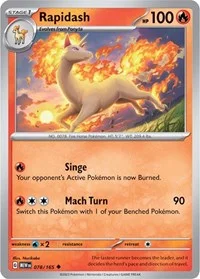 Rapidash | 078/165 | Normal | SV: Scarlet & Violet 151 Rapidash | 078/165 | Normal | SV: Scarlet & Violet 151