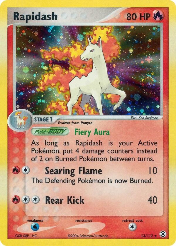 Rapidash 13/112 Reverse Holofoil FireRed & LeafGreen Rapidash 13/112 Reverse Holofoil FireRed & LeafGreen