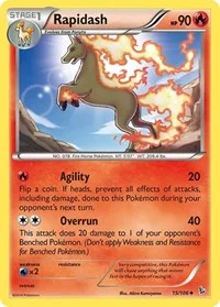 Rapidash | 15/106 | Reverse Holofoil | XY - Flashfire