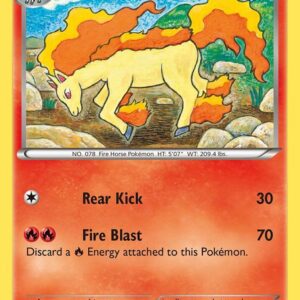 Rapidash 17/114 Reverse Holofoil XY – Steam Siege