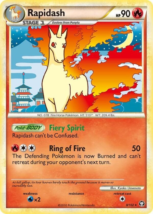 Rapidash 8/102 Holofoil Triumphant Rapidash 8/102 Holofoil Triumphant